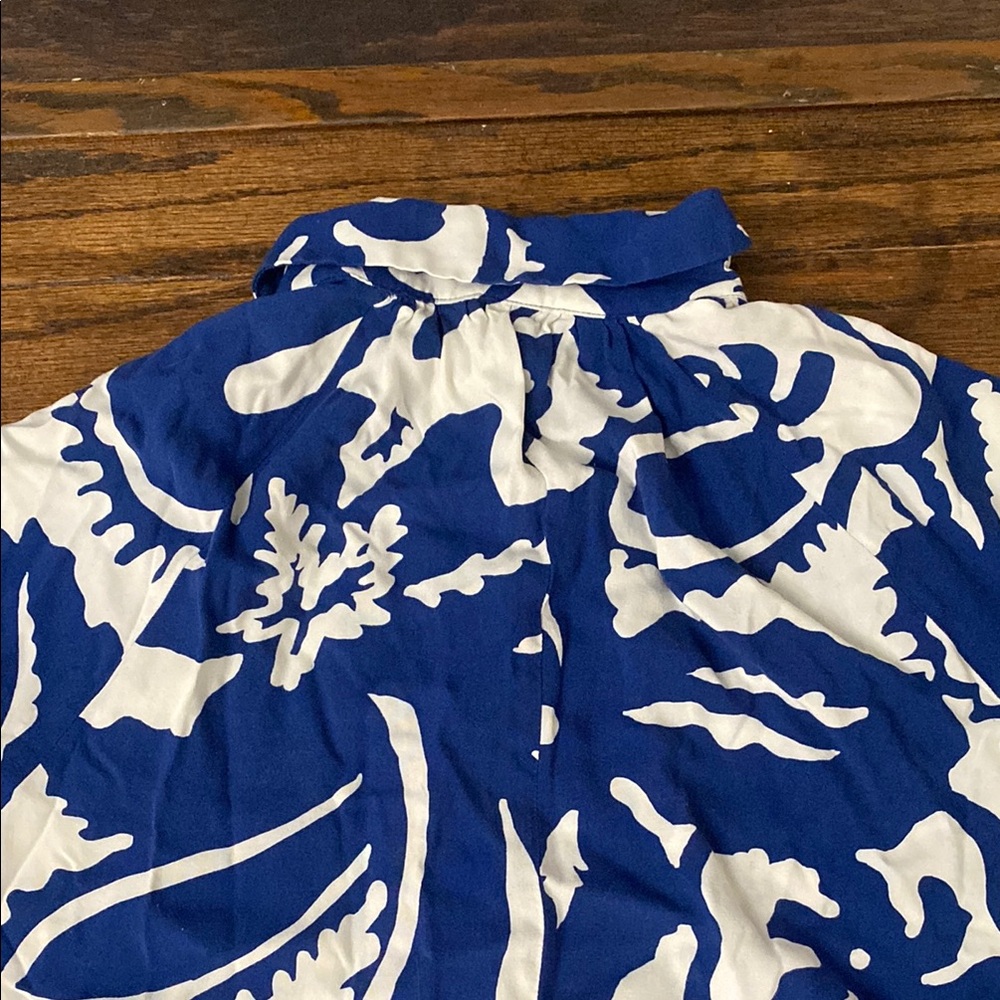 H &M Blue and White tiered Dress - Picture 7 of 8